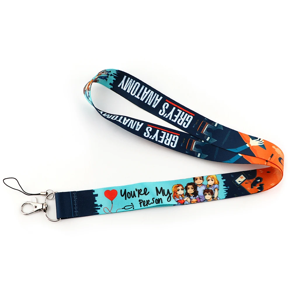 TV Grey's Anatomy Doctor Lanyard For Keys ID Card Gym Mobile Phone Straps USB Badge Holder DIY Hang Rope Lariat Lanyard