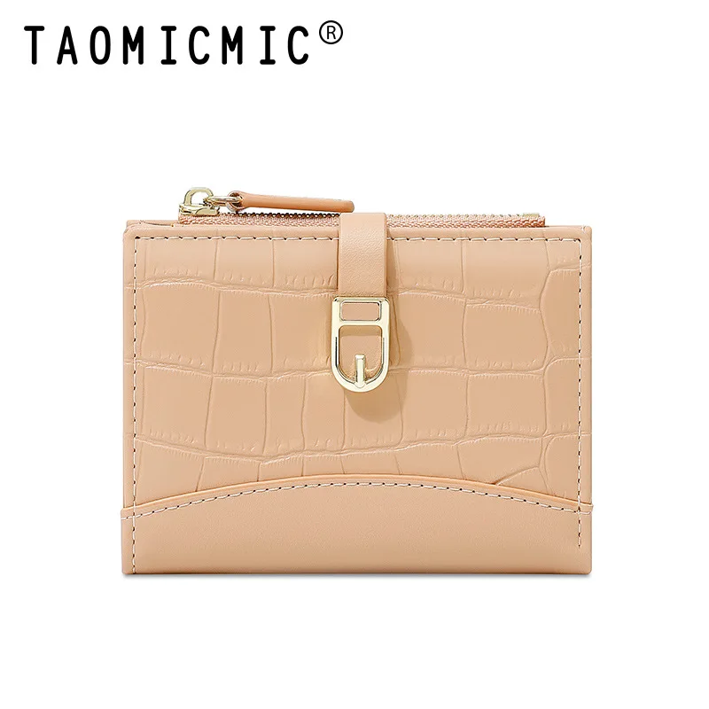 Bifold-Kurzbrieftasche im koreanischen Stil mit Steinmuster für Damen, süße silberne Clutch-Geldbörse mit mehreren Kartenfächern und Reißverschluss