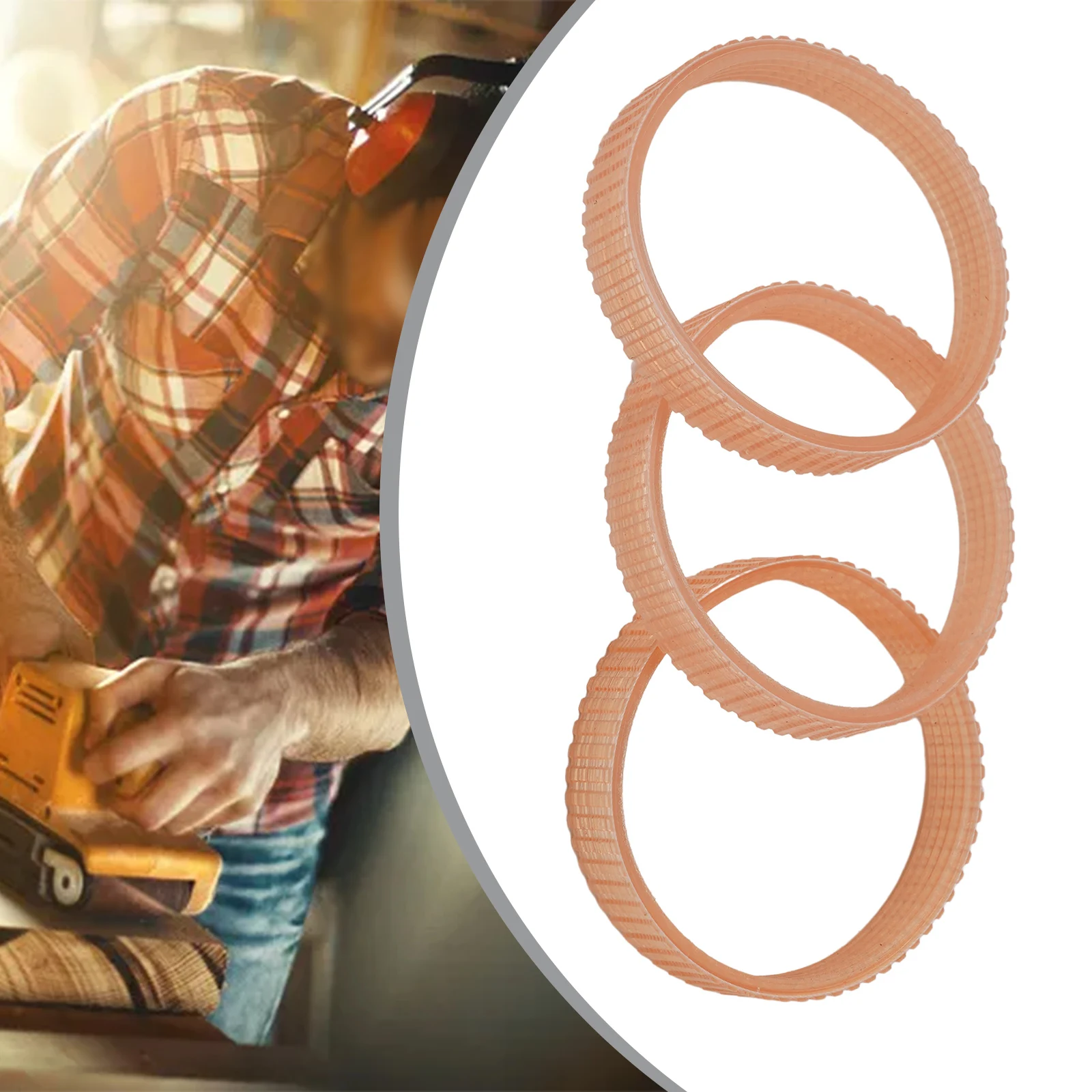 

Ninety Five Millimeter Long and Twelve Millimeter Wide Replacement Belts for Your For NF90 Tools Comes in a Pack of Three