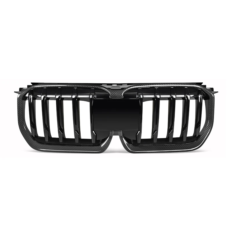 

Dry Carbon Fiber U11 U12 Single Slat Grilles Dry Carbon Fiber+ABS for BMWS X1 U11 U12 4-Door 2023+ Car Front Bumper Grills