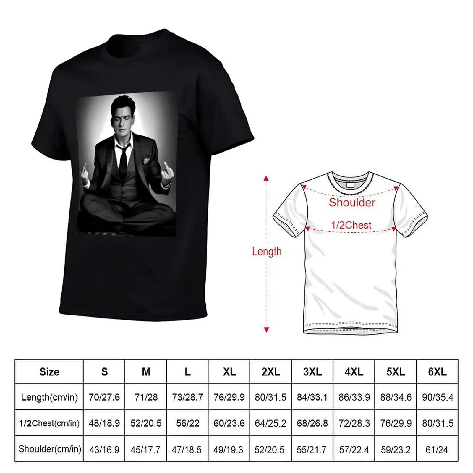 Charlie Sheen T-Shirt sublime oversized graphic tee graphic shirts mens graphic t-shirts big and tall