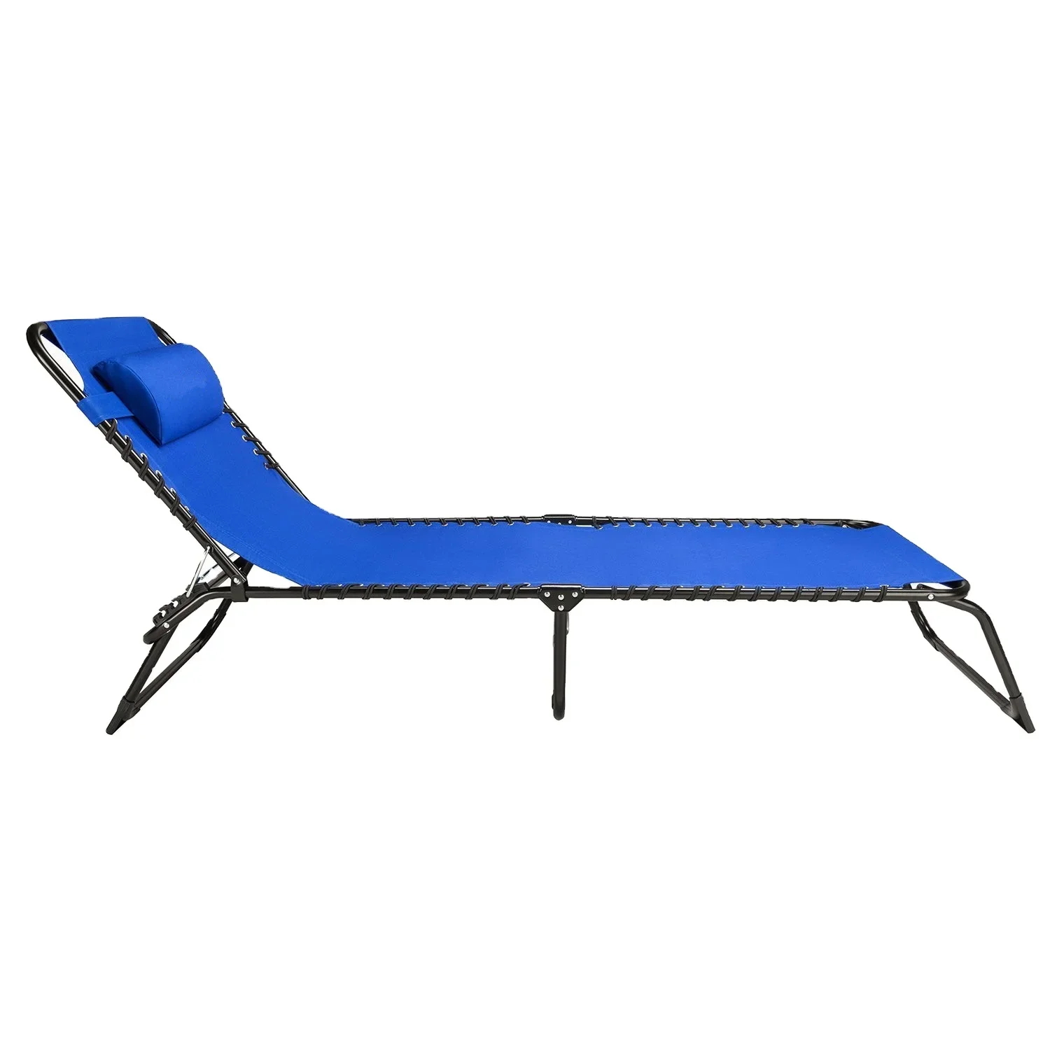 Bungee Portable Folding Patio Foldable Folding Lounger Bed for Beach Camping Pool