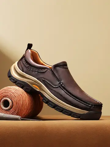 Golden Sapling 남성 로퍼 패션 캐주얼 신발 편안한 플랫폼 플랫 레저 남성 플랫 클래식 야외 트레킹 신발