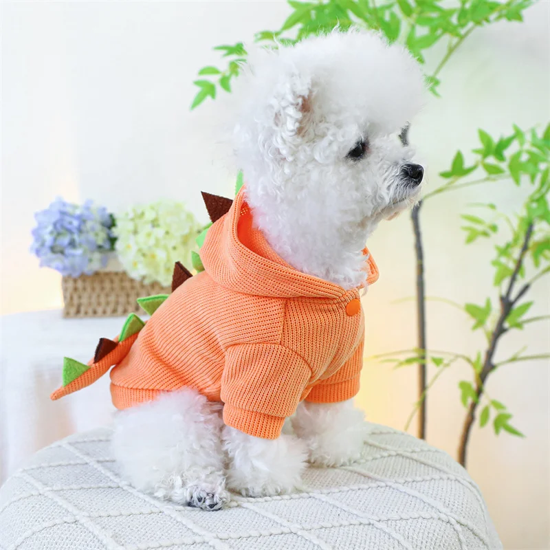 Cosplay Pet Dog Cat Clothes Warm Dinosaur Clothing Puppy Coat Puppy Pet Costume Dogs Cats Hoodie for chihuahua teddy  perro