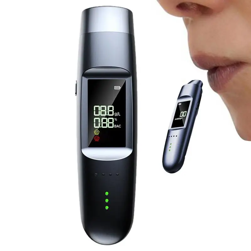 

Alcohol Breathalyzer Tester Accuracy Breathalyzer Tester Alcohol Detector LED Display Voice Broadcast and Breath Alcohol Tester