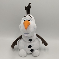 35cm Cute Disney Snowman Olaf Plush Toys Stuffed Plushie Doll Animals Olaf Cushion For Kids Christmas Gifts