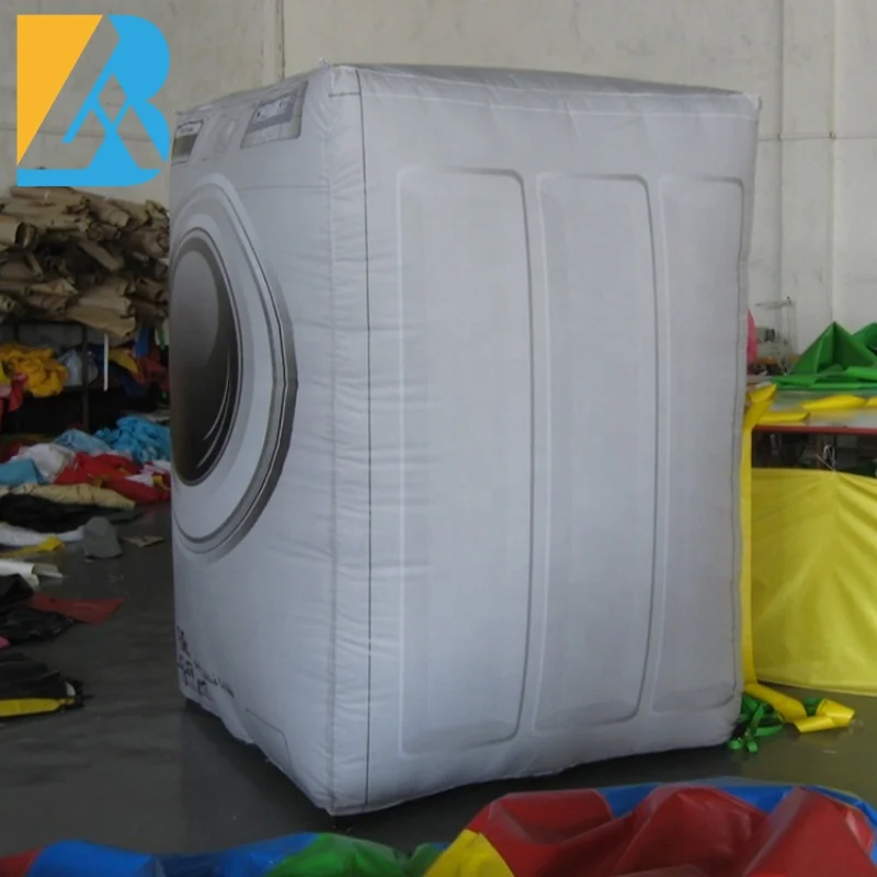 Customized 3 Meters Height Giant Inflatable Washing Machine Model for Event Decoration Toys