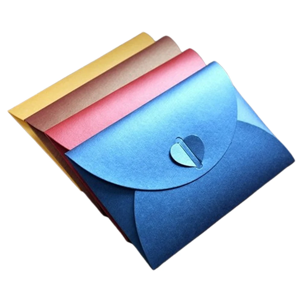 10Pcs Colorful Pearlescent Envelope Small Love Greeting Card Envelopes Wedding Invited Gift Postcards Hot Stamping Envelopes