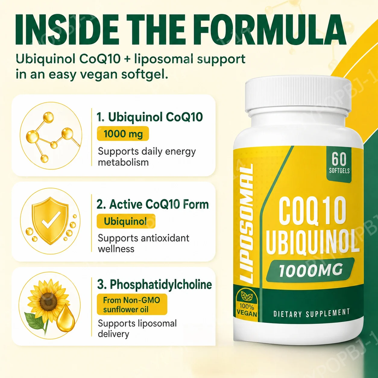 Liposomales Ubiquinol CoQ10 in – Coq10 Ubiquinol Softgel Bewertung und Preis
