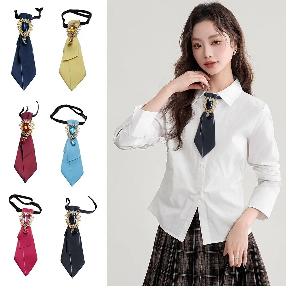 

Fashion Handmade Women's Tie Diamonds Casual Necktie Japanese Shirt Accessories Clothing Matching