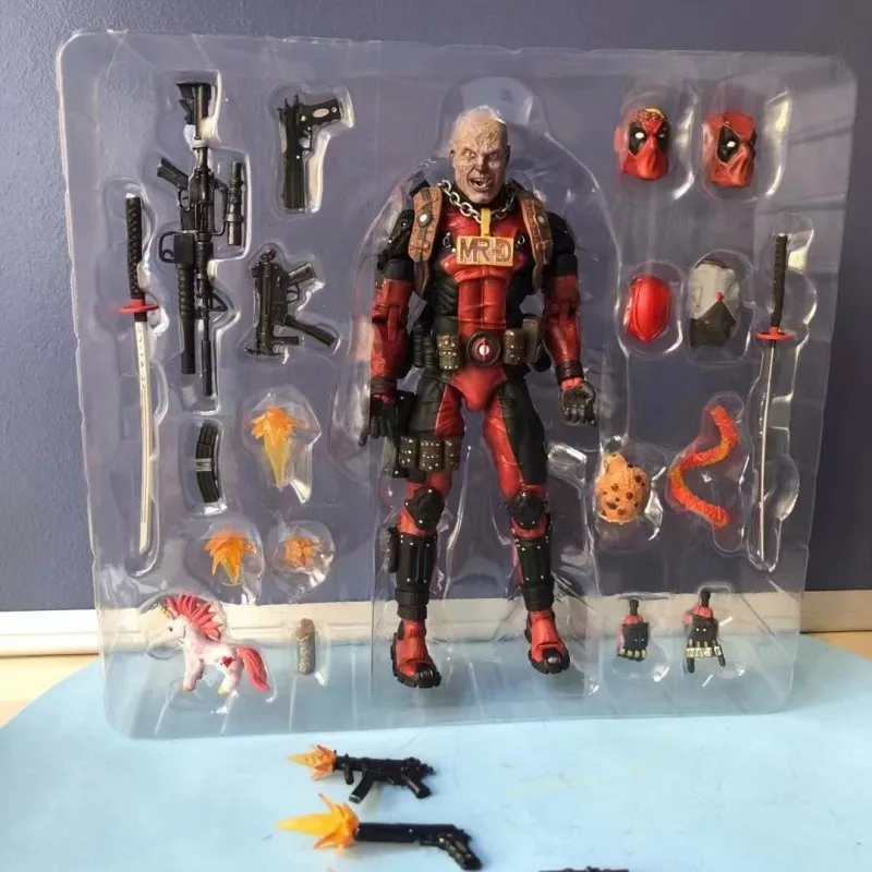 

Neca Дэдпул Делюкс издание Аниме фигурки X-men Мстители экшн-фигурки Хэллоуин ПВХ коллекционные украшения подарок детские игрушки