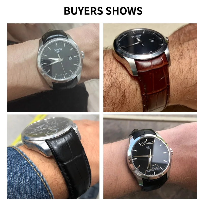 لتيسو الأصلي سلس صالح حزام ساعة اليد 1853 ل Couturier T035 جودة عالية حقيقية جلد البقر ساعة اكسسوارات 22 23 24