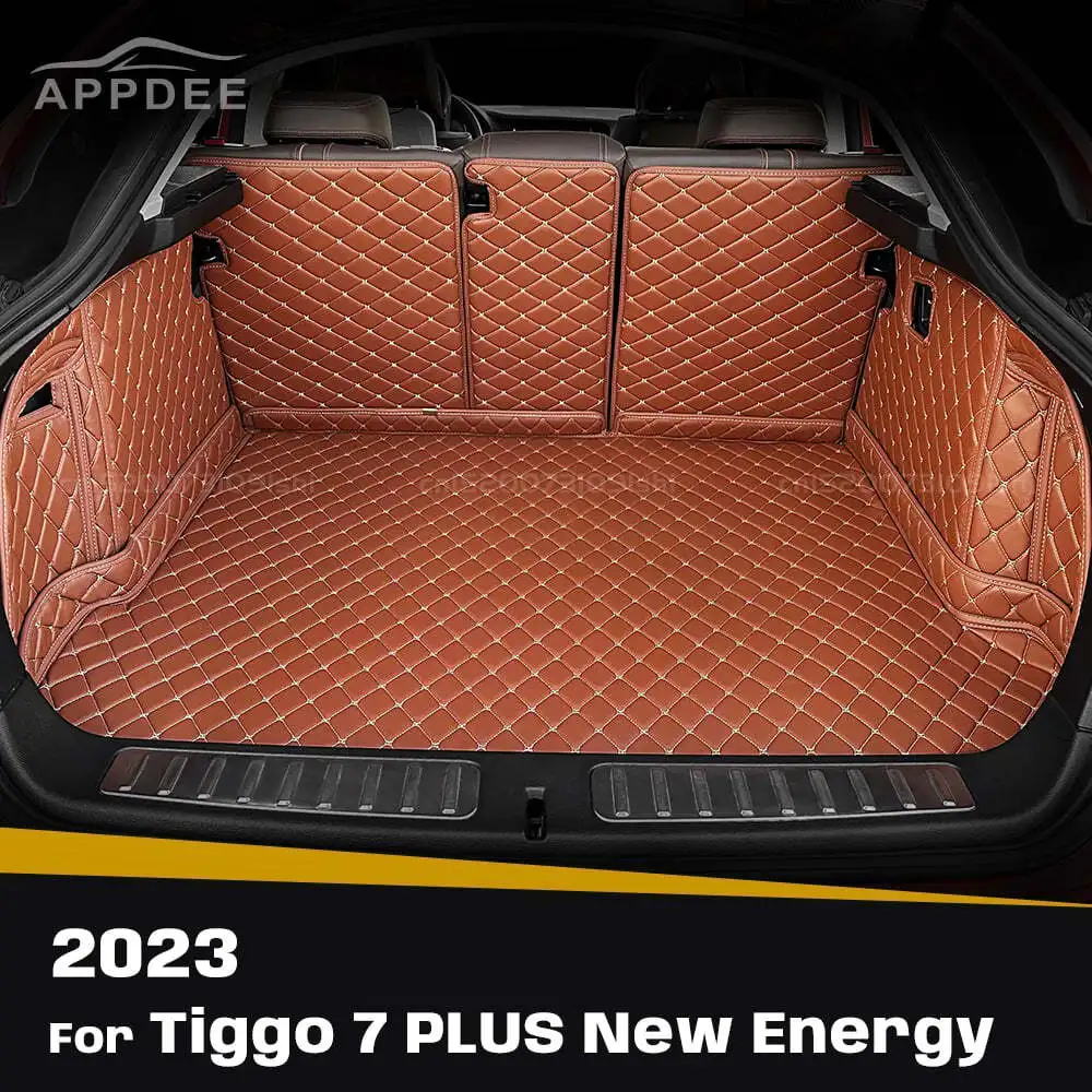 

Для Tiggo 7 PLUS New Energy 2023, автоматический коврик для багажника с полным покрытием, автомобильный антигрязный коврик, защитный коврик, грузовой вкладыш, аксессуары для интерьера
