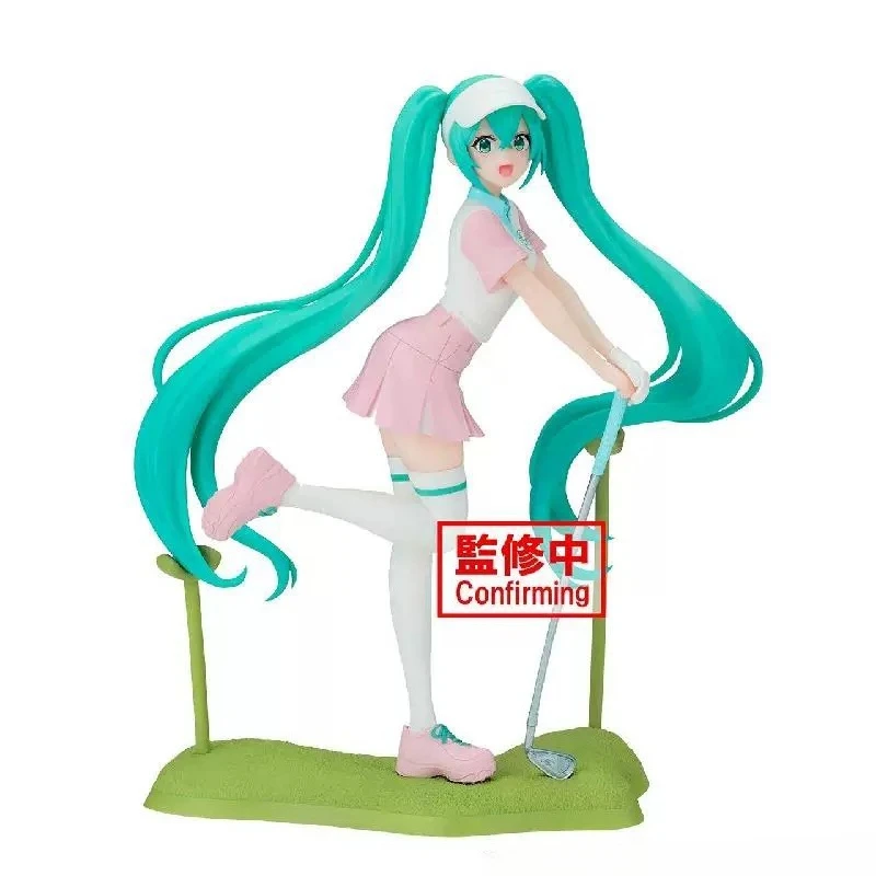 

BANDAI Miku Holiday Memories • Golf 100% оригинальная аниме-фигурка из ПВХ, коллекционная модель, игрушка, подарок