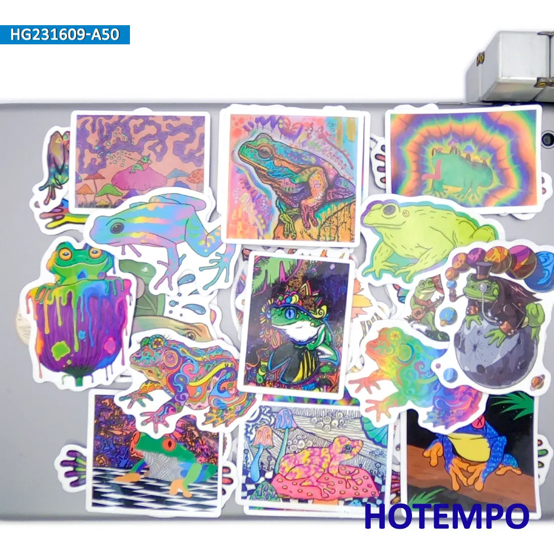 20/30/50 stuks, Hippie Kikker Stickers, Retro Liefde en Vrede Stijl, Dieren graffiti, voor DIY Creatieve Decoratie, Leuk stickerpakket