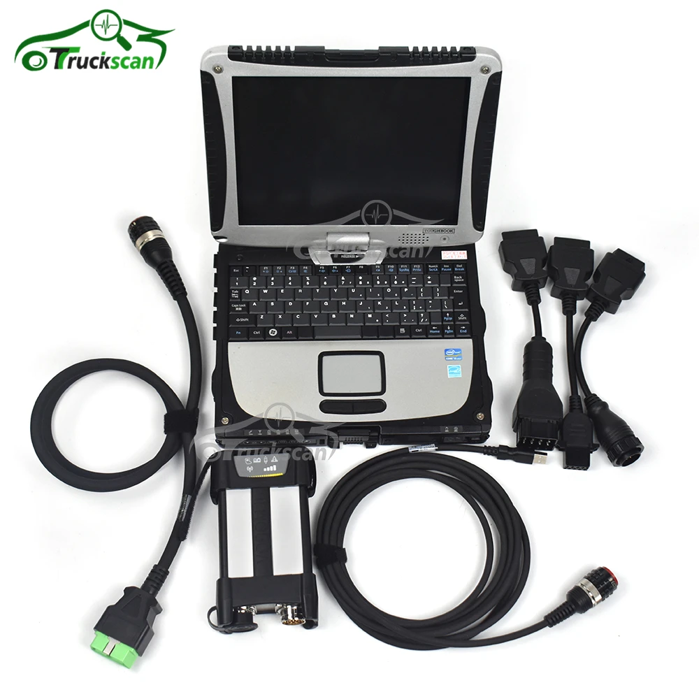 88894000 VOCOM II Excavator Diagnostic Tool Vocom2 VOCOM 2 for heavy duty truck diagnostic scanner+CF52 laptop