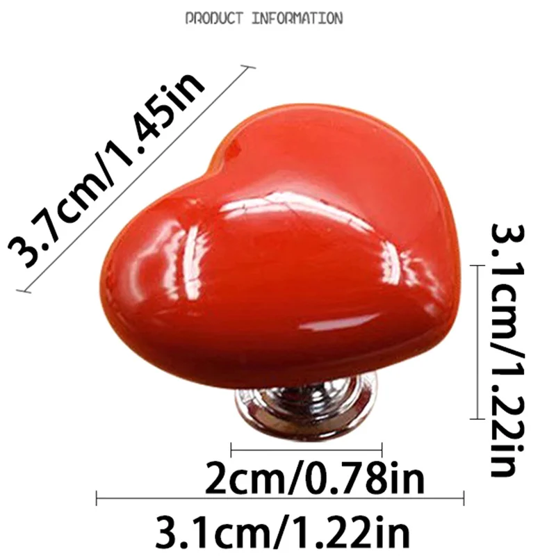 Maniglia wc pulsante a pressione serbatoio a forma di cuore interruttore a pressione wc bagno decorazione della stanza da bagno pulsante di scarico dell'acqua strumenti per la casa