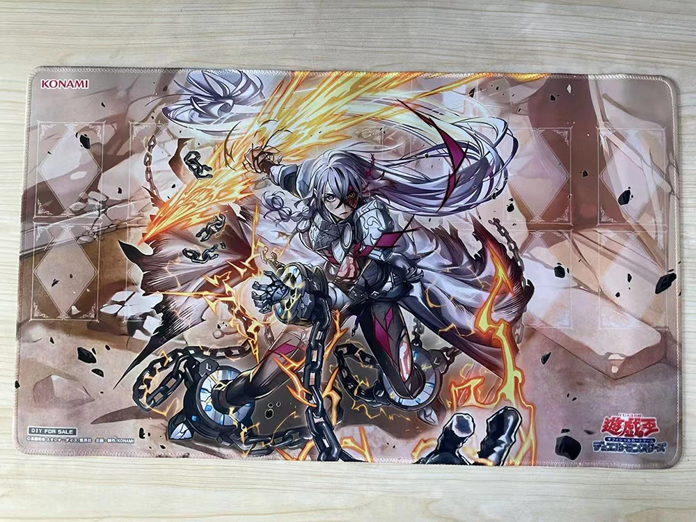 

YuGiOh Dogmatika Fleurdelis, игровой коврик «Тромбольт», сделай сам (24눈ス TCG CCG Настольная игра Коллекционный карточный игровой коврик Резиновый коврик для мыши и сумка
