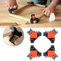 1pc 90 Degree Right Angle Clamp Fixing Clips Picture Frame Corner Clamp Woodworking Hand Tool Pipe Clamp Positioning Fixture