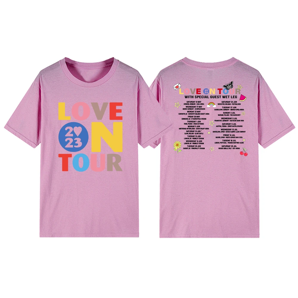 Love on Tour 2023 T Shirts HS Concert Tee Music Lover T-shirt Unisex Graphic Tees Short Sleeve Love on Tour Merch Streetwear Top