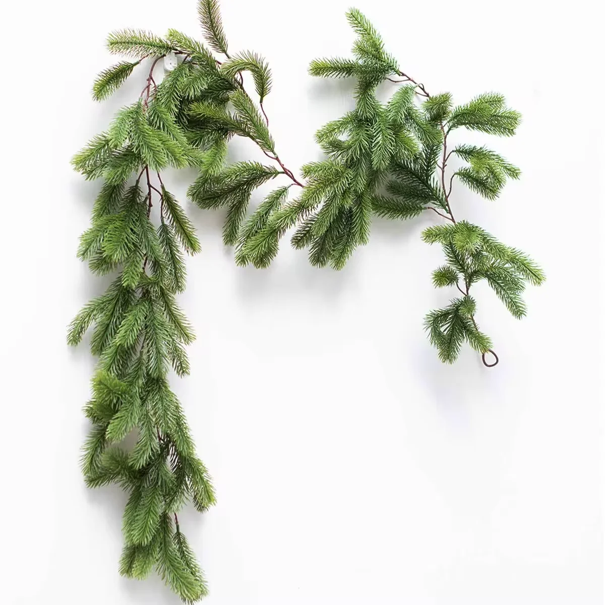 Artificial Christmas Garland Ivy Vine Seasonal Pine Needles Cypress Garland Greenery Plant for Xmas Home Halloween Winter Decor