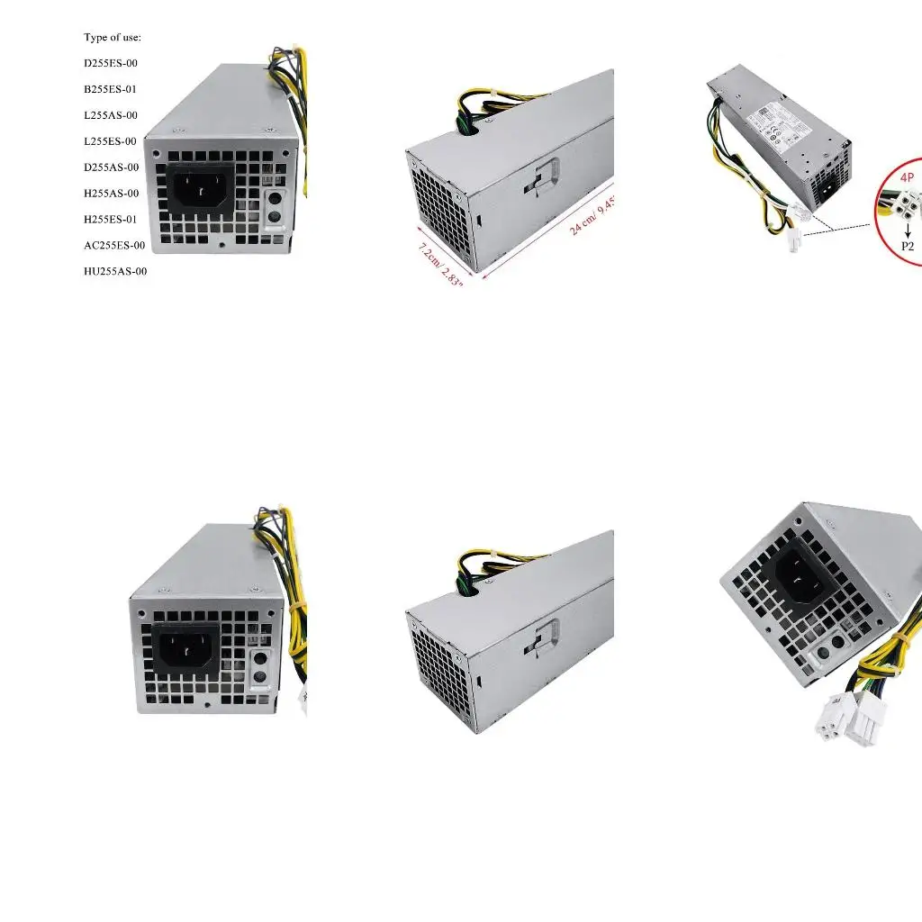 Fonte alimentação original nova 255W para 3020 7020 9020 T7100 fonte alimentação L255AS-00 D255AS-00 H255AS-00