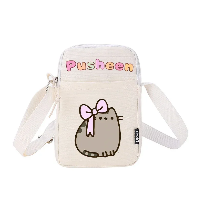 Pusheens Shoulder Bag Girls New Anime Kawaii Cute Cat Mini Phone Messenger Pouch Kids Outdoor Sport Travel Wallet Woman Gifts