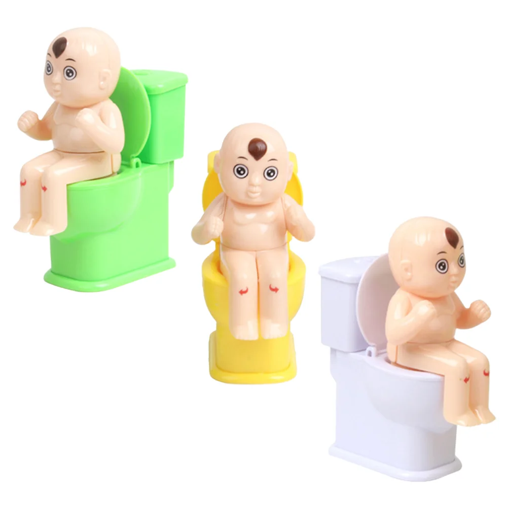 Toilet Water Toy Kids Plaything Party Trick Closestool Mini Adorable Prank Toys for