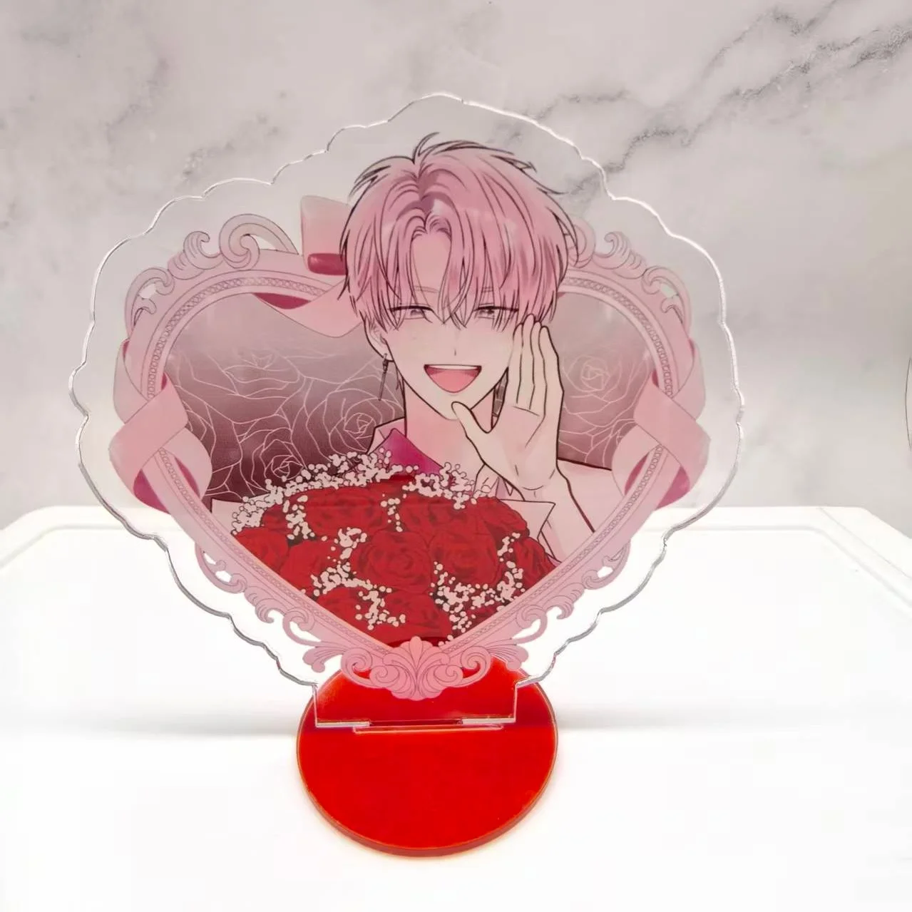 10cm Tamon's B-Side Which face does Tamon have now Tamon Fukuhara Love Heart Acrylic Stand Model Plate Desktop Ornaments Props image 3