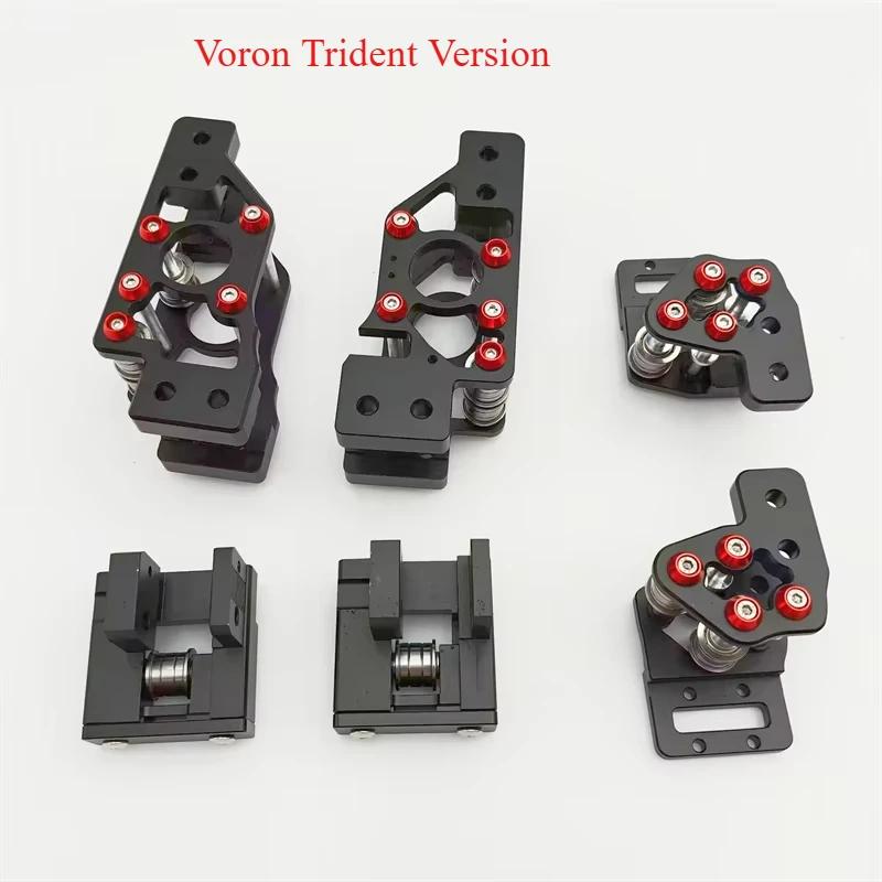 Funssor Voron Trident 3D printer parts aluminum alloy cnc 9mm belt conversion upgrade kit AB mount XY joint front idler set