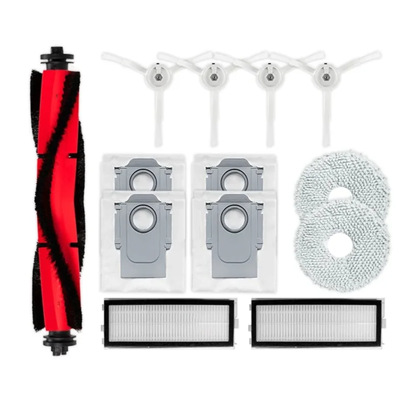 F-T pour aspirateur Robot Xiaomi X20 + /X20 Plus, pièces et accessoires, brosse latérale principale, filtre Hepa, sac à poussière en tissu de vadrouille de remplacement