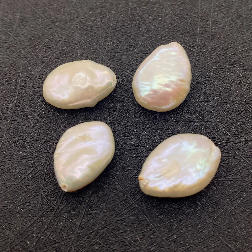 A Grade Natural Freshwater Pearl Irregular Drop Shape Beads 12x15mm Charm DIY Necklace Bracelet Earring Jewelry Accessories 1Pcs