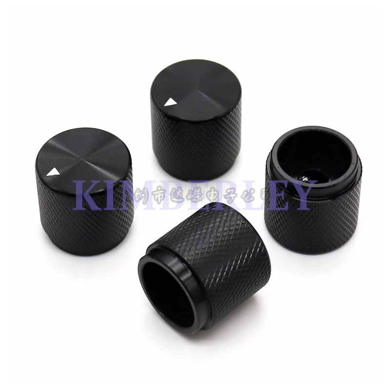 1PCS 20X20 Aluminum Alloy Solid Core Knurled Knob Potentiometer Knob Cap Medical Instrument Adjustment Knob Round Hole 6MM