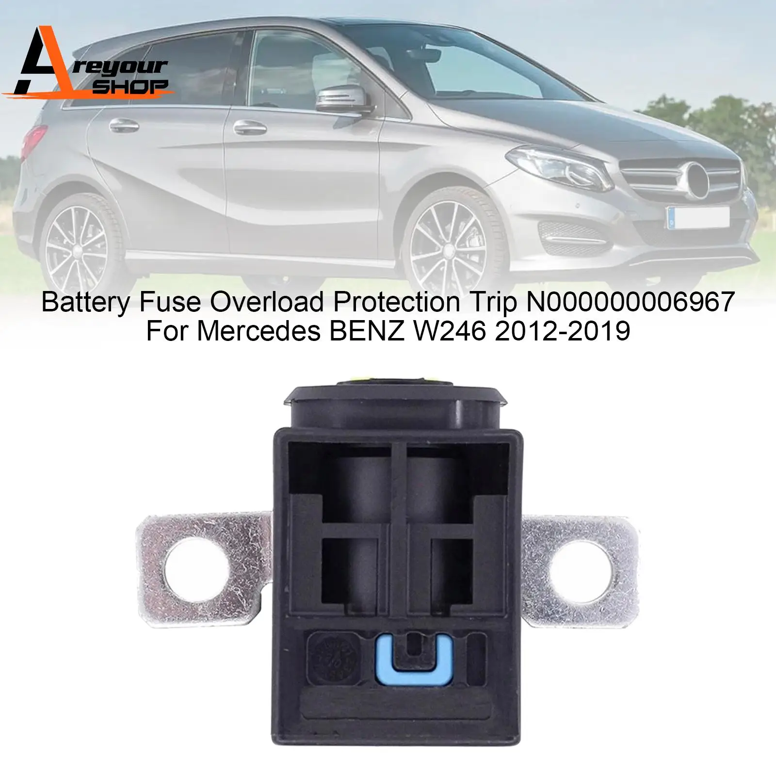Areyourshop Battery Fuse Overload Protection Trip N000000006967 for Mercedes W246 2012 2013 2014 2015 2016 2017 2018 2019