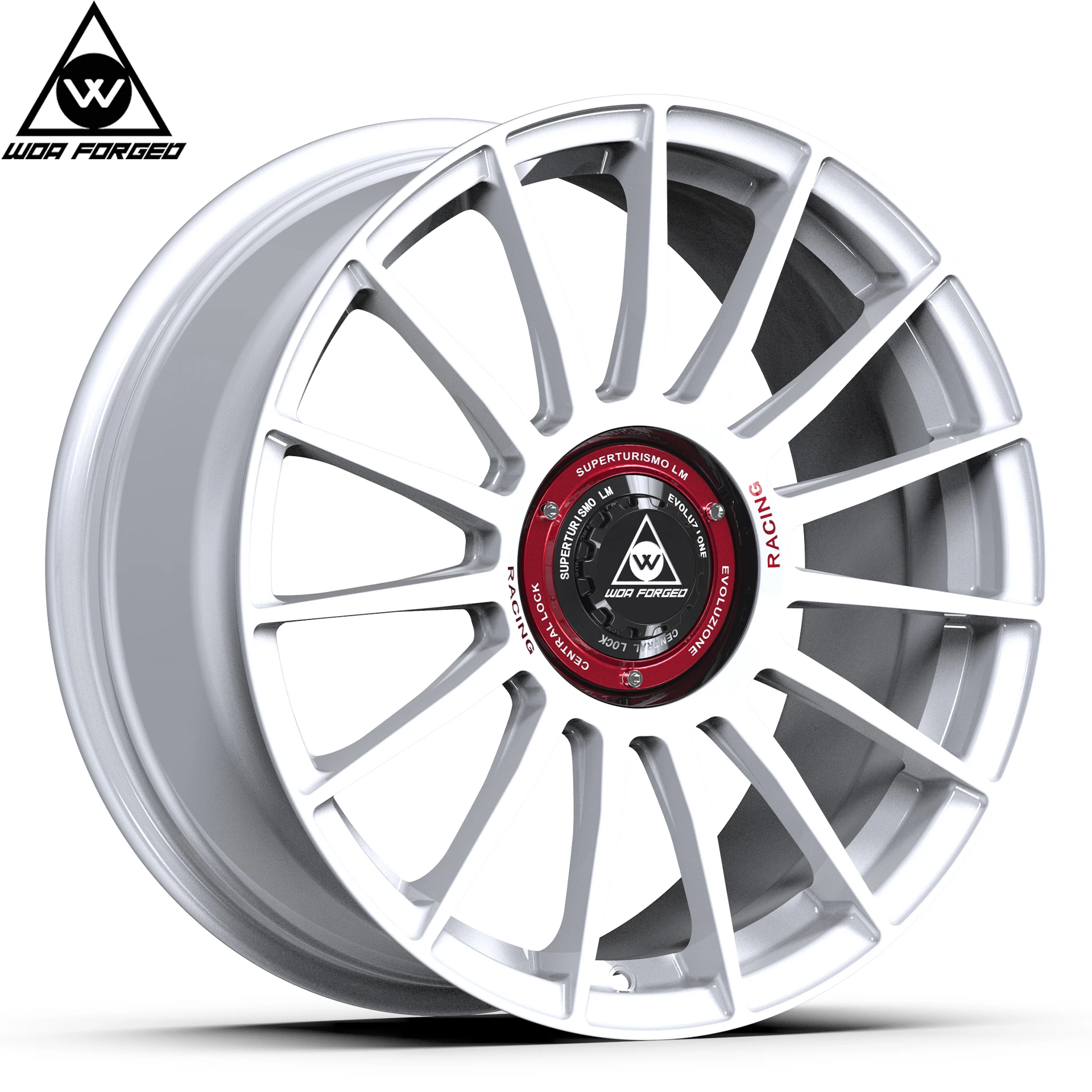 

Custom White Lightweight Multi-banner for WOA Forged Aluminium Alloy Car Wheels 5*114.3 5*112 PCD Wheel Hub for Passenger Cars