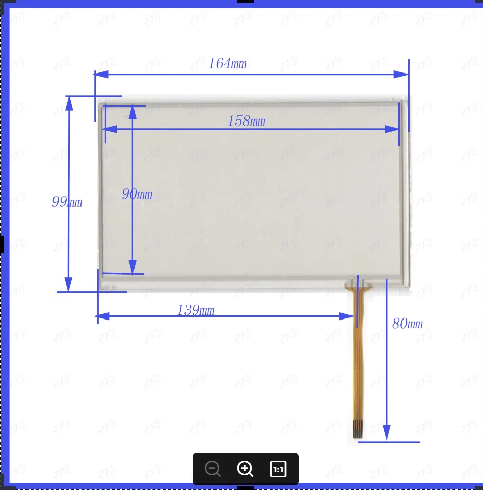 

wholesale 7153 this is compatible 164*99mm resistance screen for GPS CAR this is compatible for Car Rideo