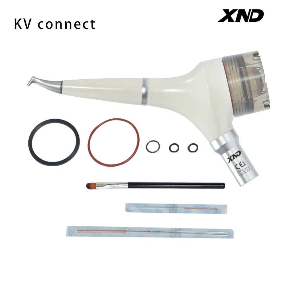 XND Air Prophy Dental Teeth Whitening Cleaning Sandblasting Gun Polisher Polishing Sandblaster Machine KV Connect Dental Supply