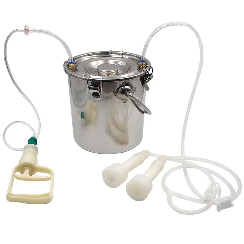 

Stainless Steel Manual Cow Sheep Milk Taking Machine Single Cow Portable Milking Machine