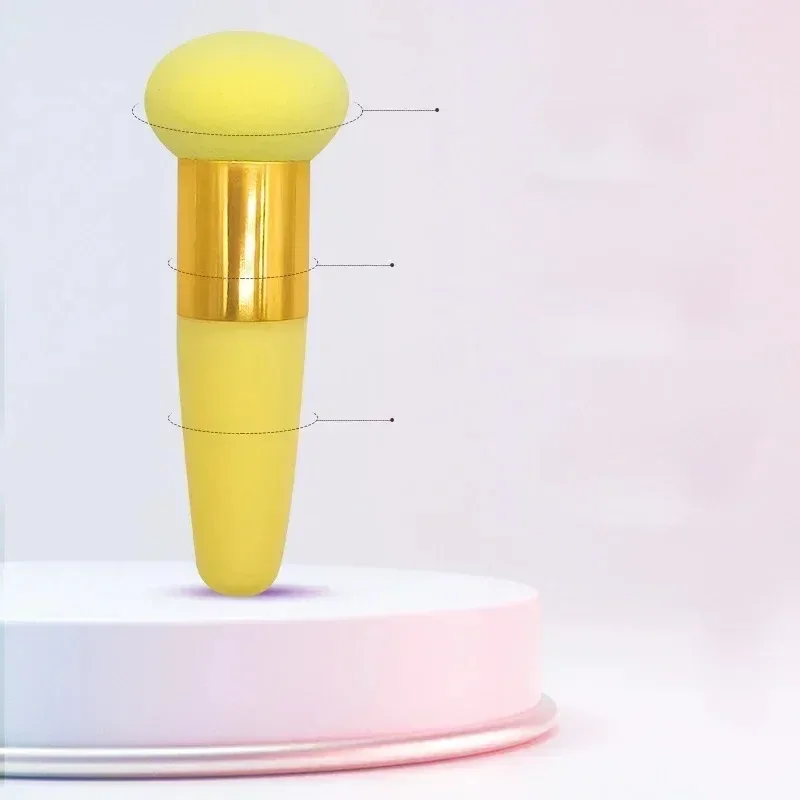 1PCS Mushroom Head Makeup Brushes Powder Puff Makeup Sponge with Handle Women Fashion Professional Makeup Beauty Tools Cosmetic