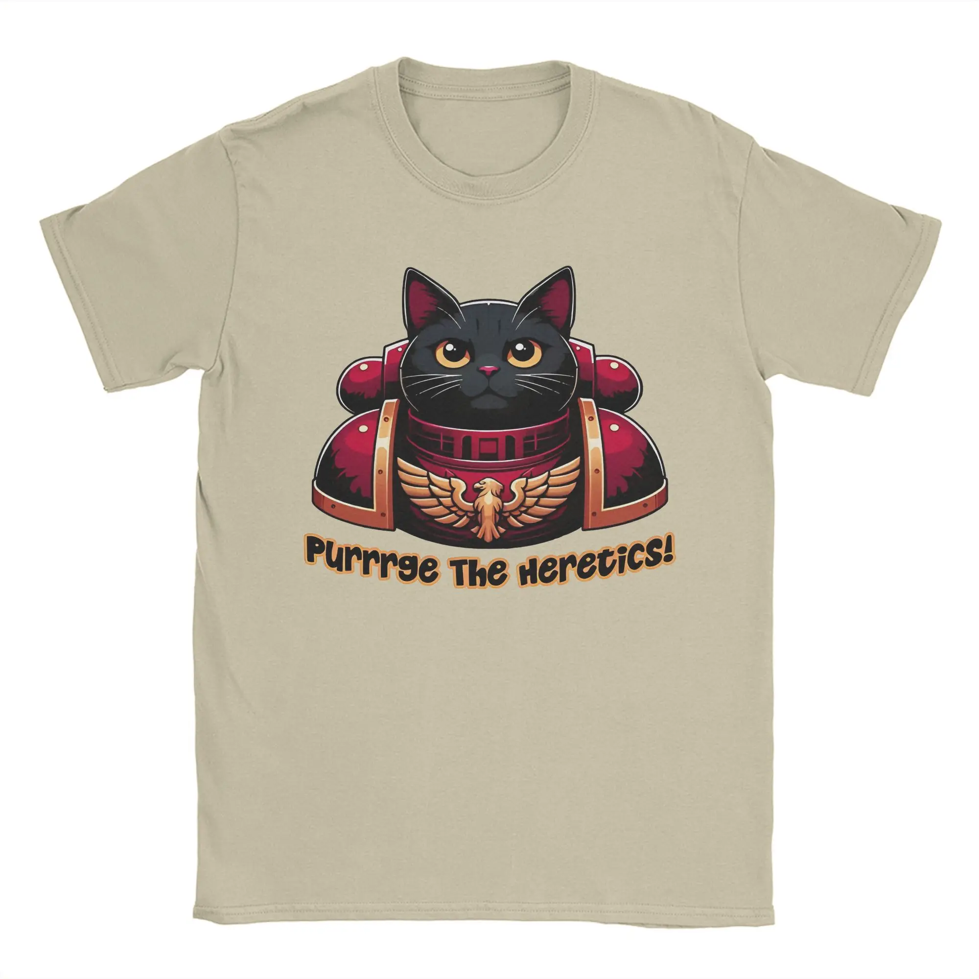 Purrrge The Heretics W-Warhammer 40k T Shirts for Men 100% Cotton Funny T-Shirts Crewneck  Tees Short Sleeve Clothes 4XL 5XL