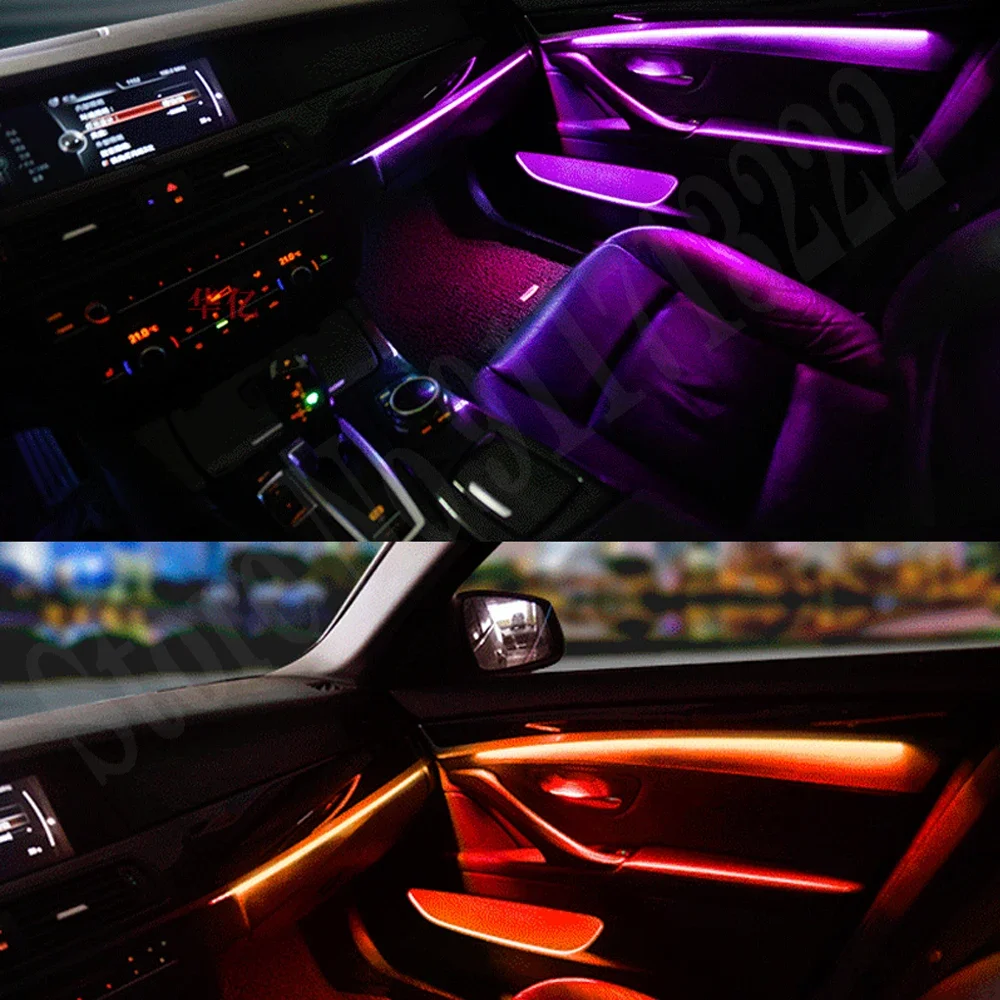 car Ambient Lamp For BMW 1/2/3/4/5/6/7 series x1 x2 x3 x4 x5 x6  LED Atmosphere Strip Ambient Light Decorative Lamp Bar 64color