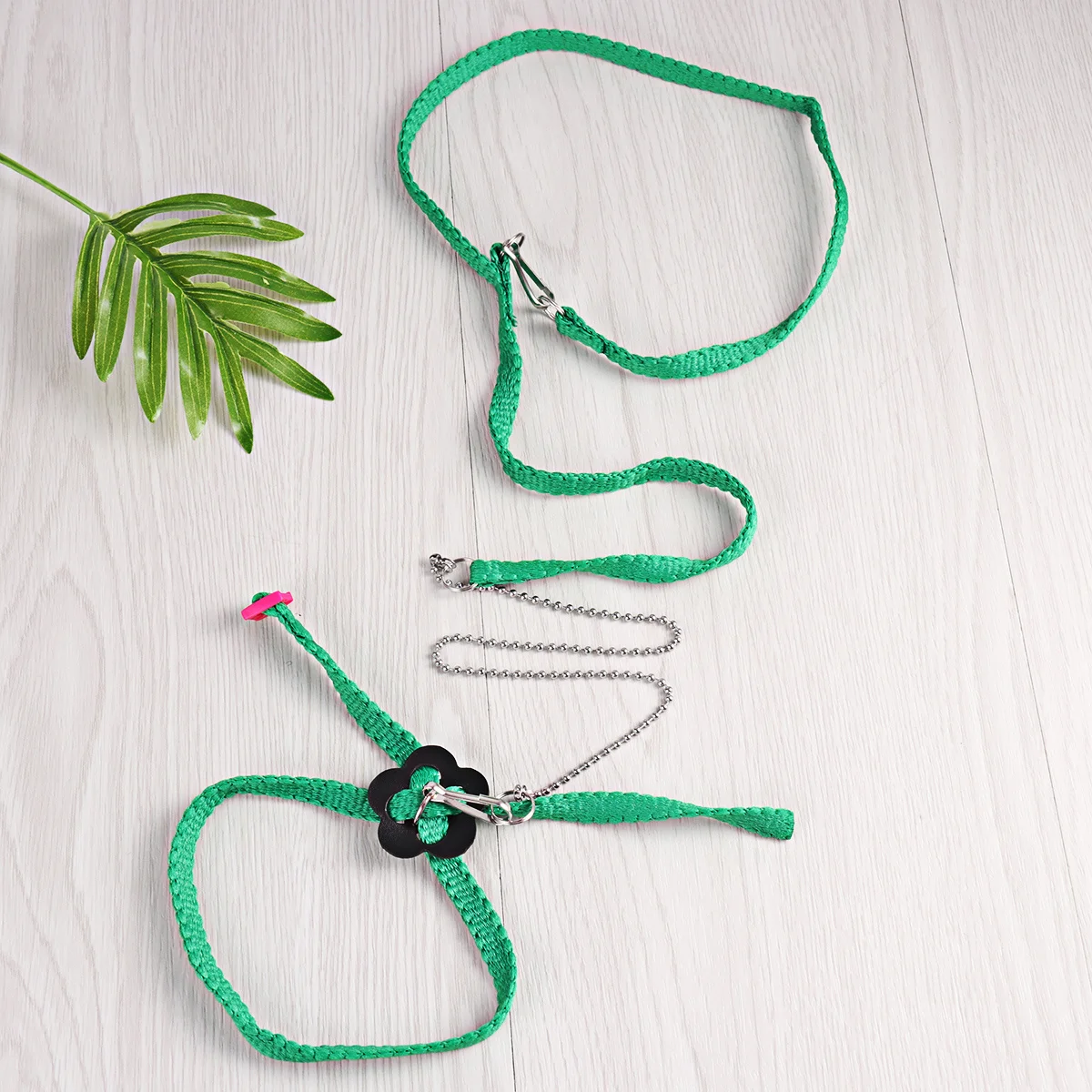 

Reptile Harness Lizard Leash Adjustable 1.2m Nylon Cord Metal Clasp Outdoor Walk Training Harness for Small Animals