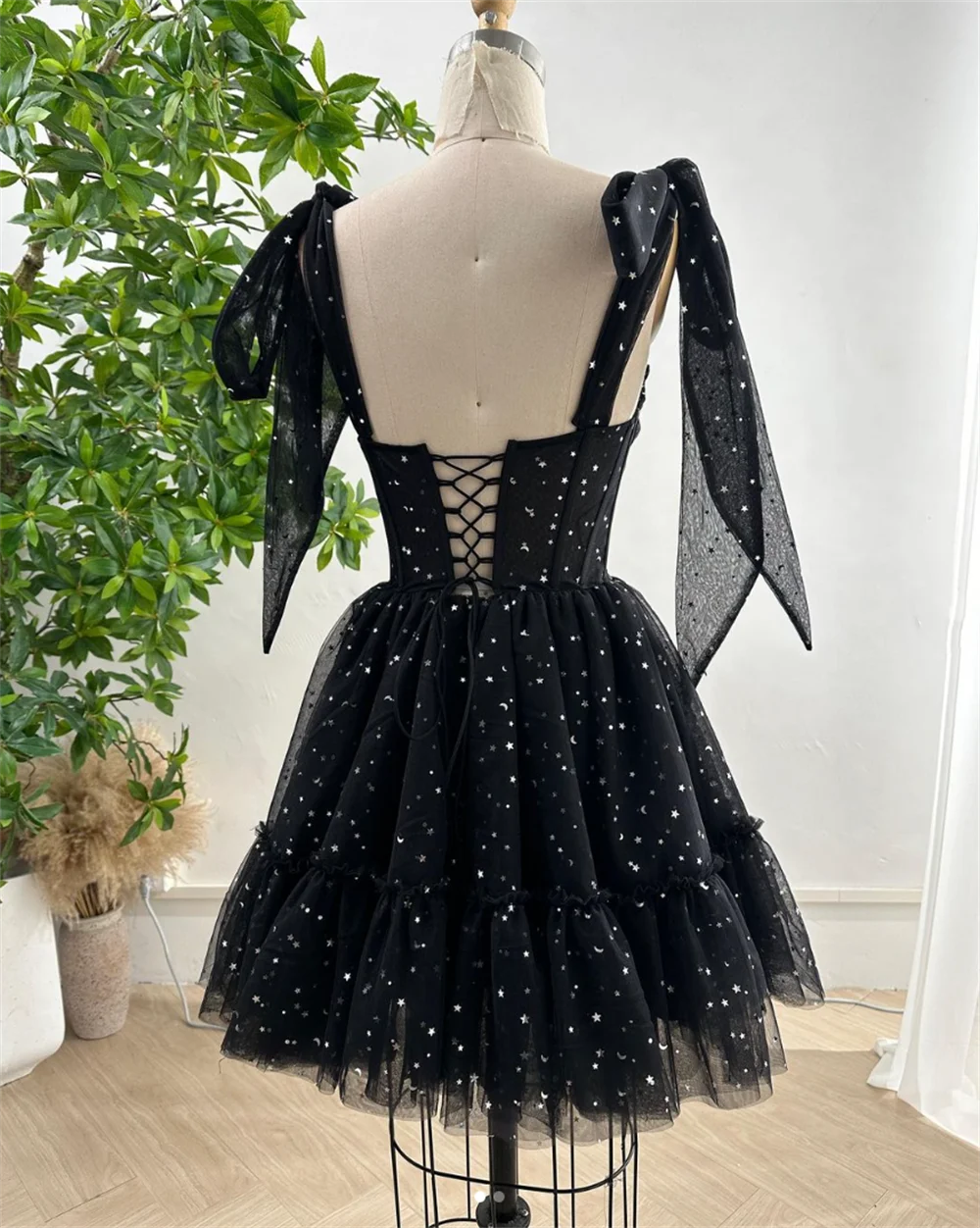 Annie-Robes de Rhnoires à paillettes scintillantes pour femmes, Mini robes de soirée courtes, Robe de soirée de mariage en forme de A, Robe éducative