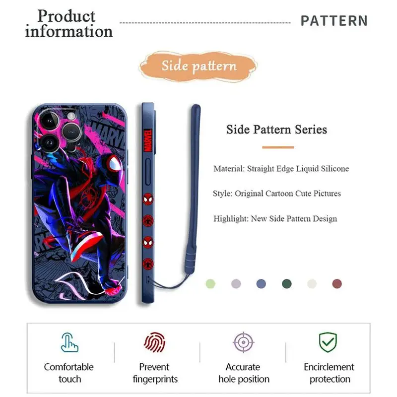 Marvel Spiderman Phone Case for Samsung Galaxy Note 20 Ultra Note 10 Plus 9 S9 S10 S8 Soft Silicone Cases Fashion