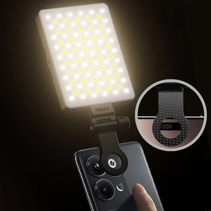 Multifunctional Clip On Beauty Light Color Changing Phone Fill Light For Video Outdoor K1KF