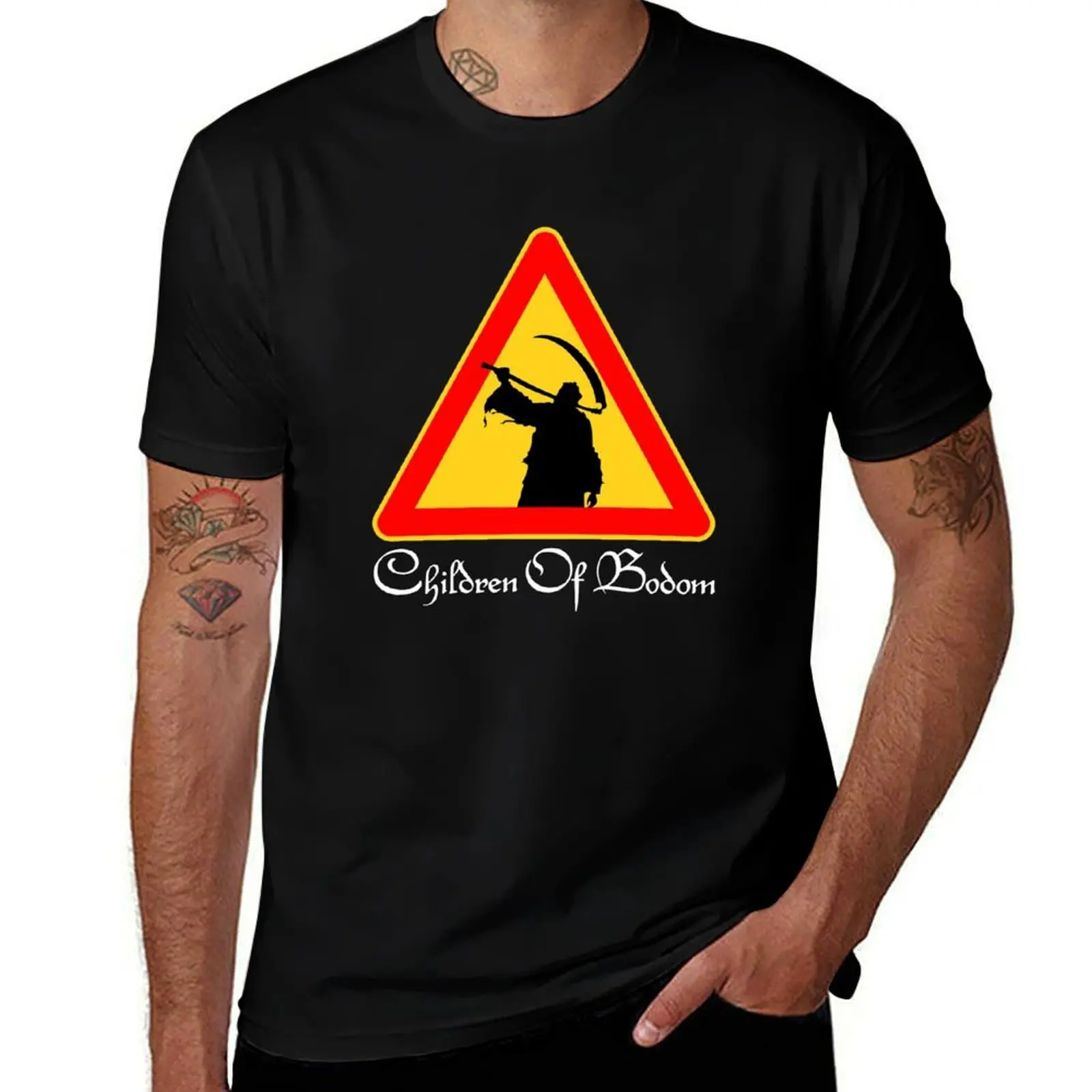 Children Of Bodom Logo T-Shirt Stylish Print Short Sleeve Tee T-Shirt