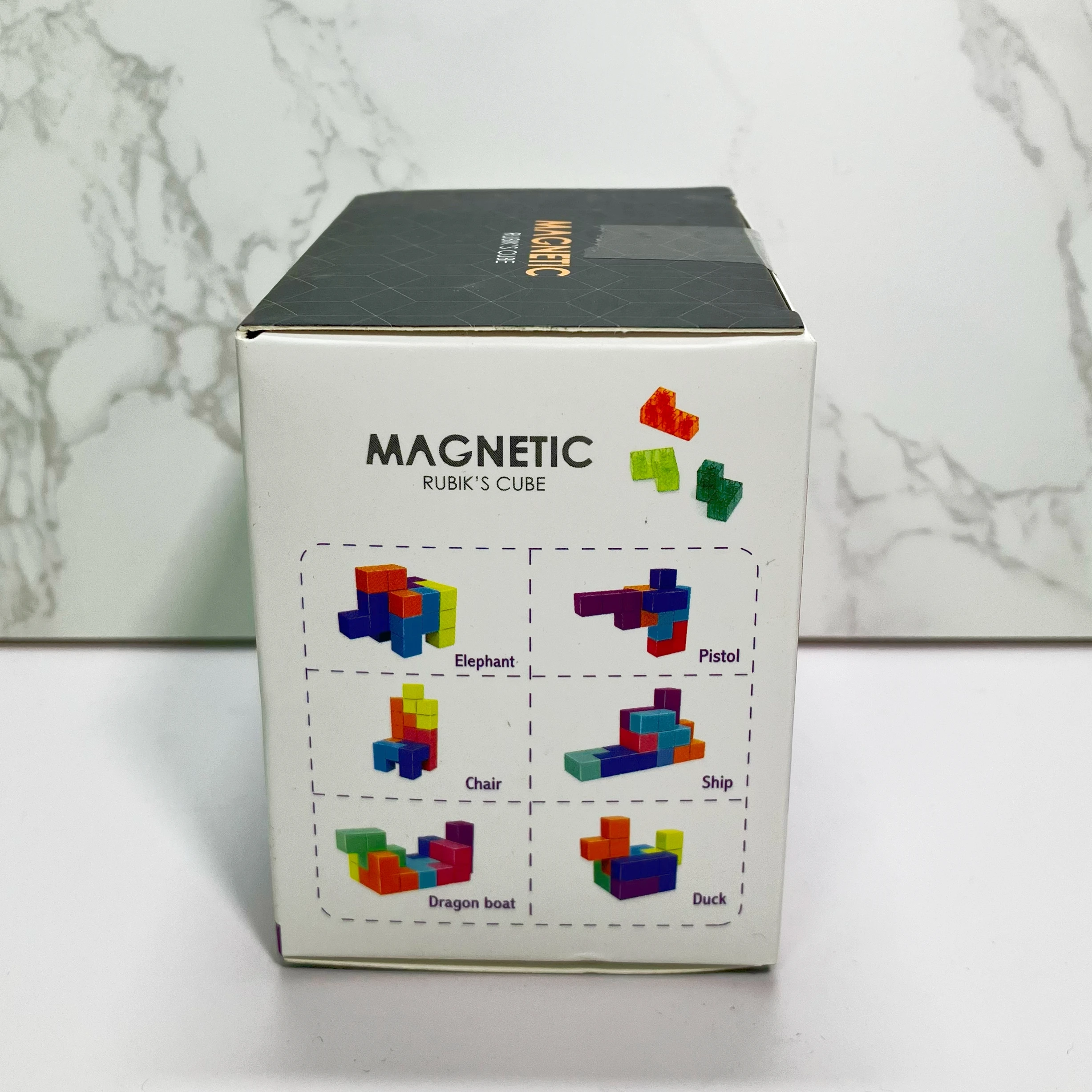 DIY Magnetische Kubus Bouwstenen 3D Magneet Tegel 7 Stuks Set Puzzel Speed Cube 54 stks Gids Kaarten Intelligentie Speelgoed voor Kinderen