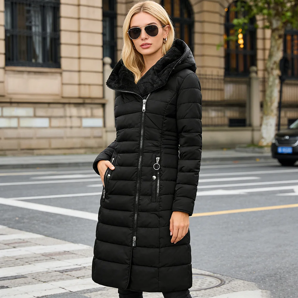 Women's Street Style Loose Padded Coat, European and American Trendy, Versatile Slimming Casual Warm Outerwear