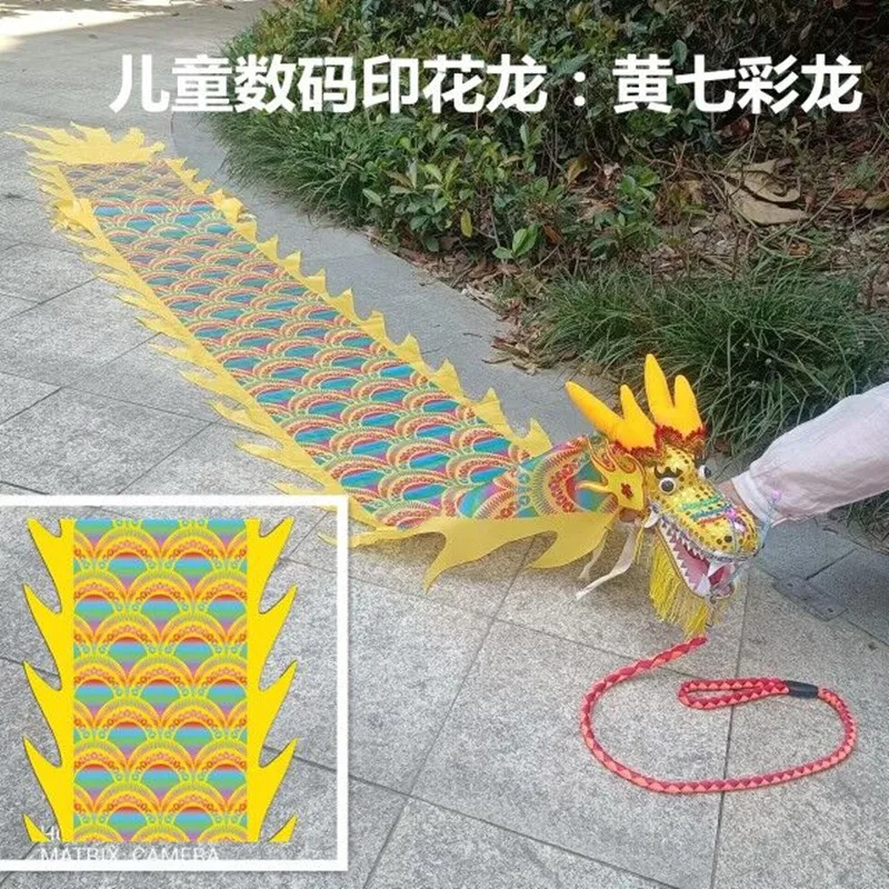 3/4/5/6 Meters Chinese Silk Dragon Dance Products Fitness Dragon For Children Adults New Year Christams Outdoor Performance