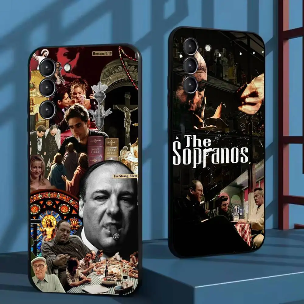 

The Sopranos Tony Phone Case For Samsung Galaxy A73,72,51,53,52,71,22,5G,Note,J7,8,9 Soft Black Cover